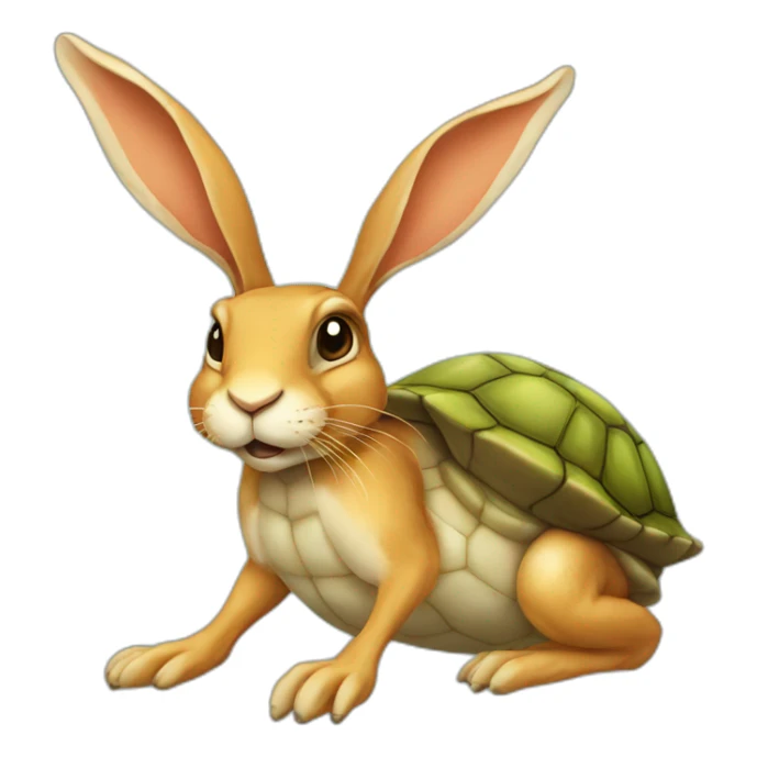 Body of a hare soul of a turtle sticker