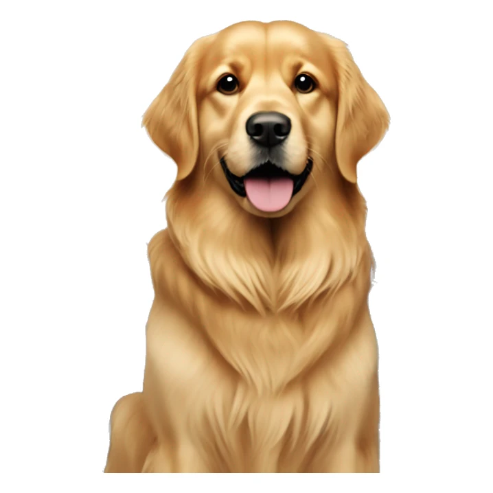 Burj Khalifa and a golden retriever  sticker