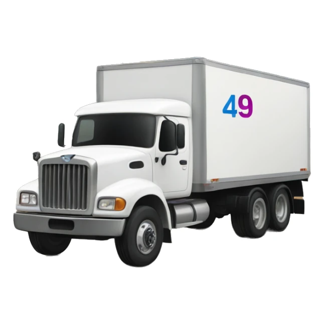 Truck with the text "channel 4" sticker