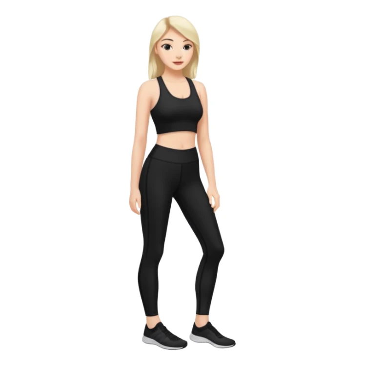 femme legging noir 42/44taille  sticker