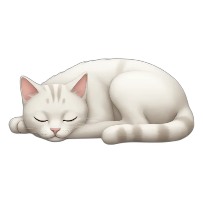 cat sleeping sticker