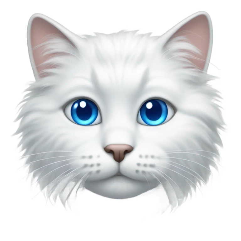 White cat  sticker