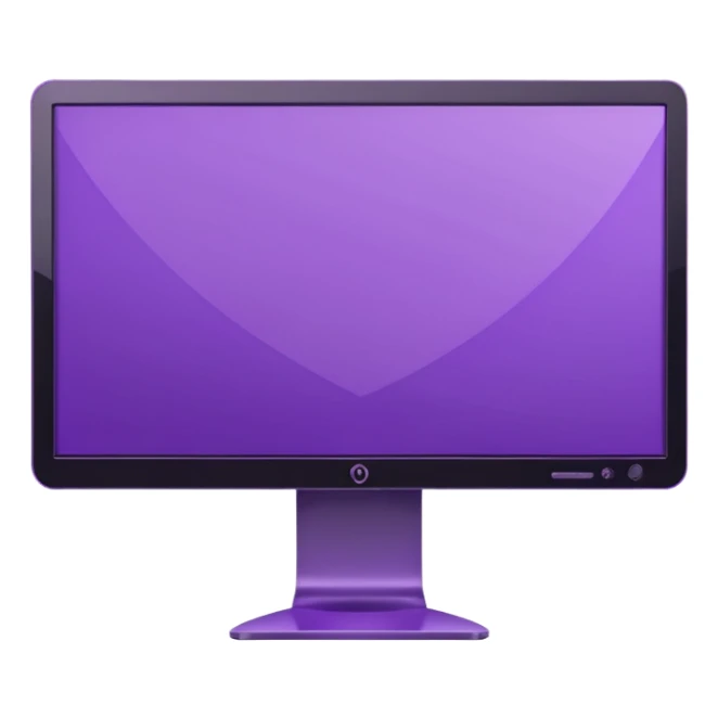 purple wide screen monitor sticker