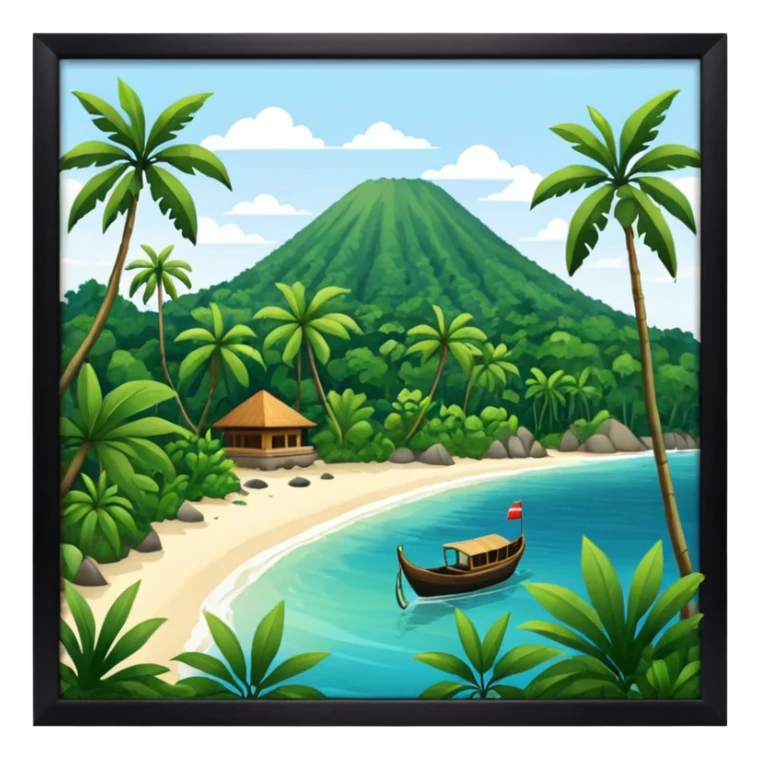 GAMBAR PULAU SUMATERA NEGARA INDONESIA sticker