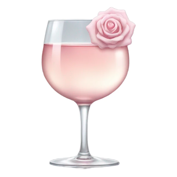 Glass of rose wine sticker