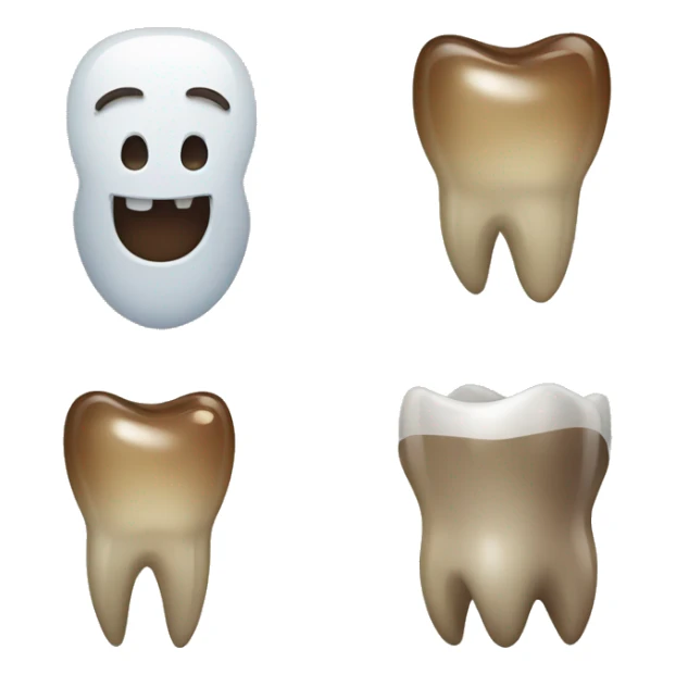 Combination of tooth and hourglass emoji sticker