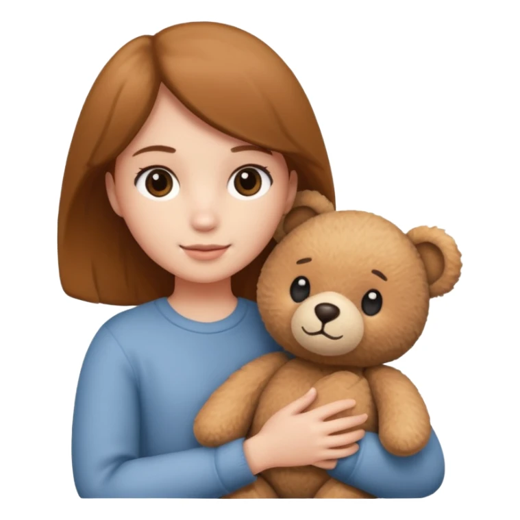 a flower in hand that holds the bear sticker