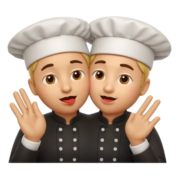 Chef Kiss El Hareketi, 3D rendered emoji, with professional lighting, no face on objects, white background sticker