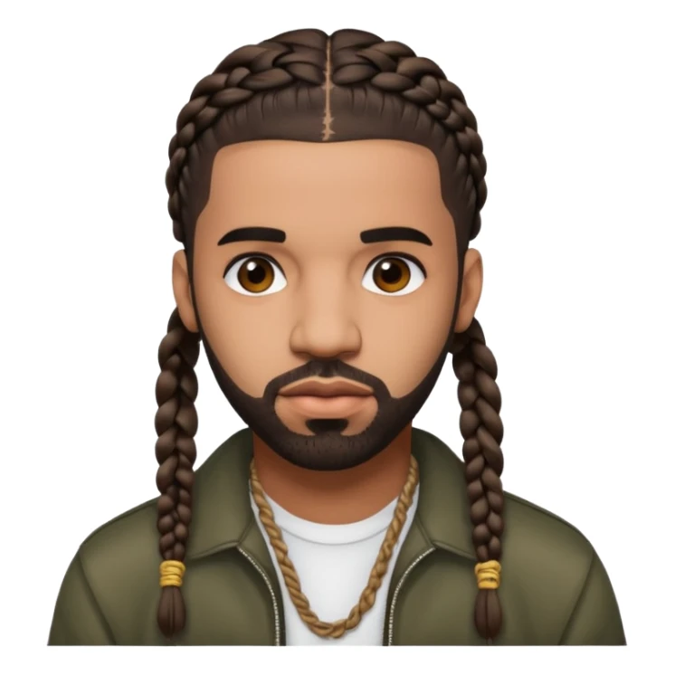 Rapper drake with braids acting gay sticker