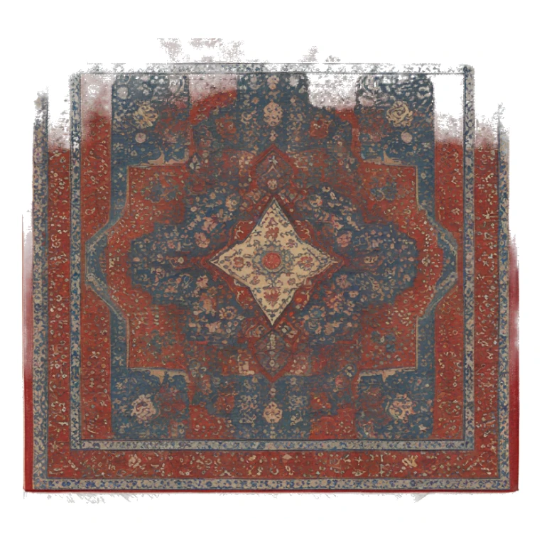 persian rug prayer mat for a person to pray on sticker