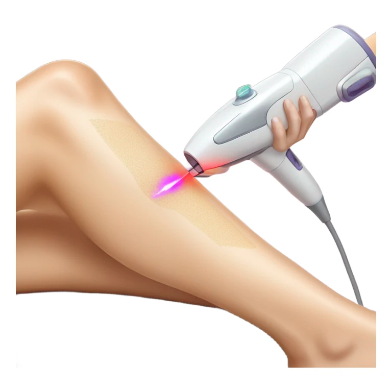laser hair removal treatment on legs  sticker