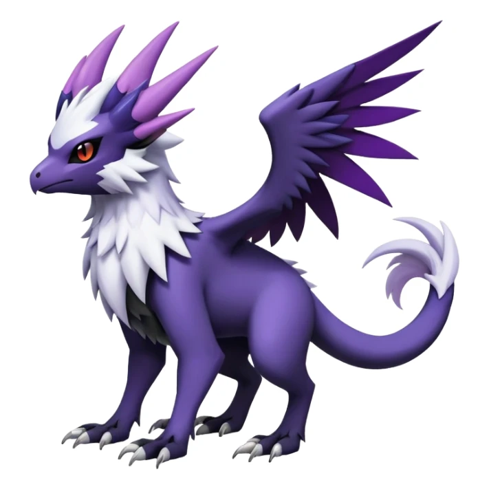 Absol-Noibat-Noivern-Hybrid (Full body) sticker