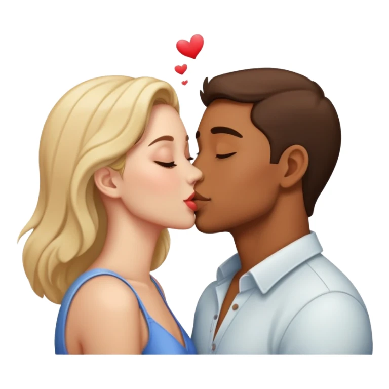 beautiful romantic kiss couple sticker