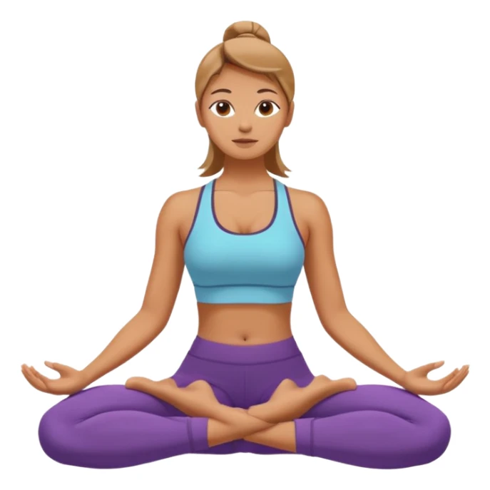 donna che fa yoga gambe icrociate sticker