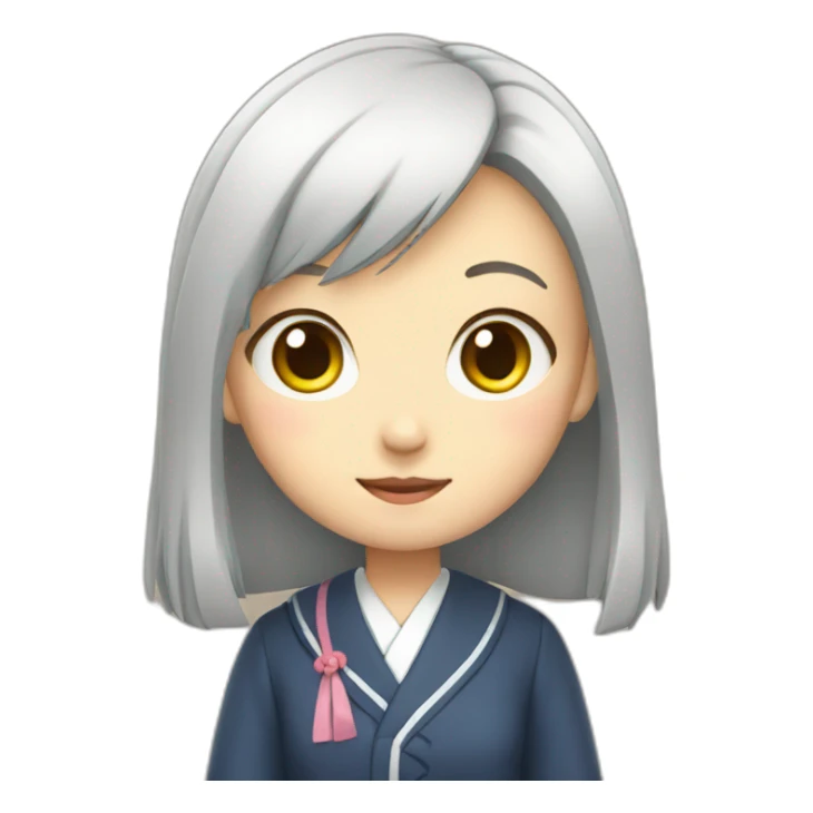 japanese school girl sticker