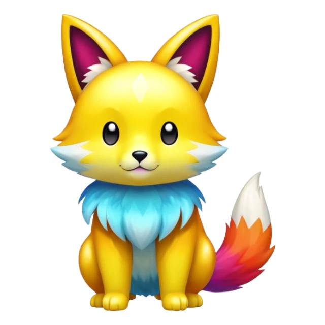  Colorful Shiny FurSona Fakemon Full Body sticker