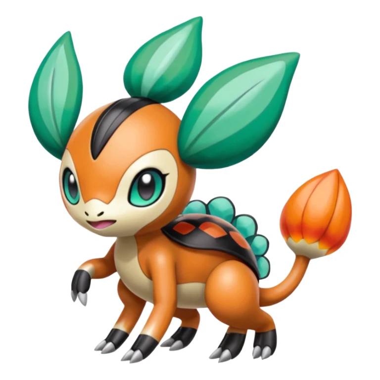 Meloetta-Vibrava-Trapinch-Pokémon-Fakémon-hybrid-fusion-creature sticker