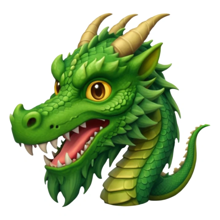 a venerable dragon with a flowing beard, deep wrinkles, and weathered scales, emoji style sticker