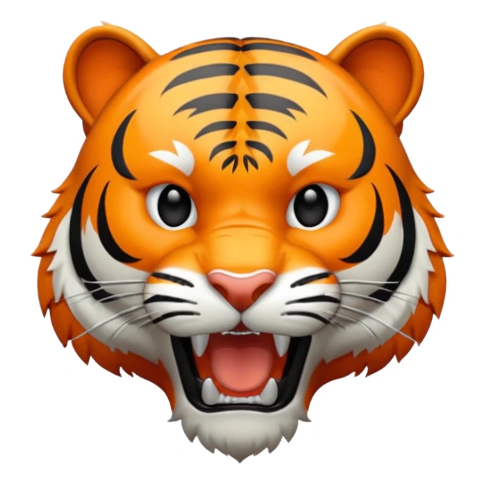 I need an animate ed emoticon of roaring Tiger sticker