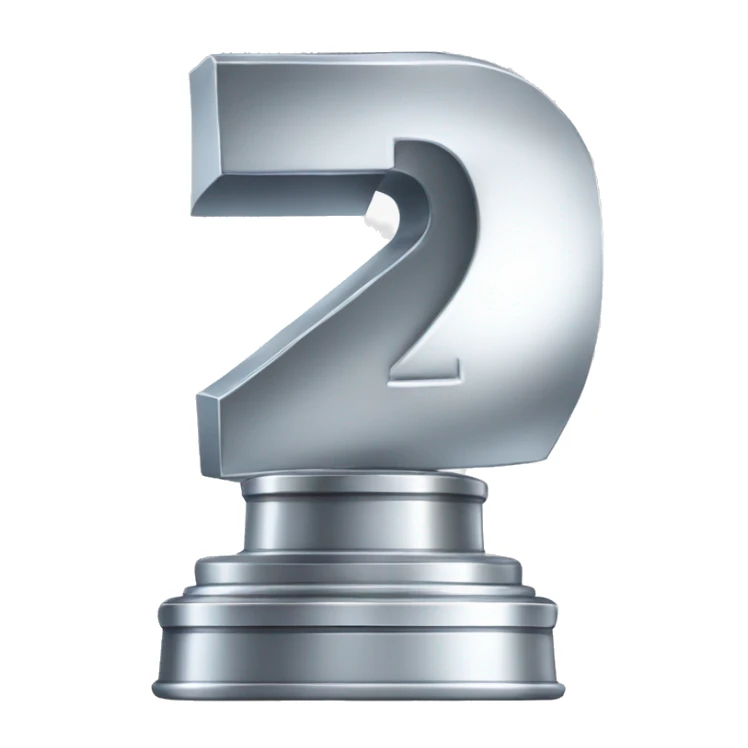 Platinum Trophy in the Shape of Number 7 sticker