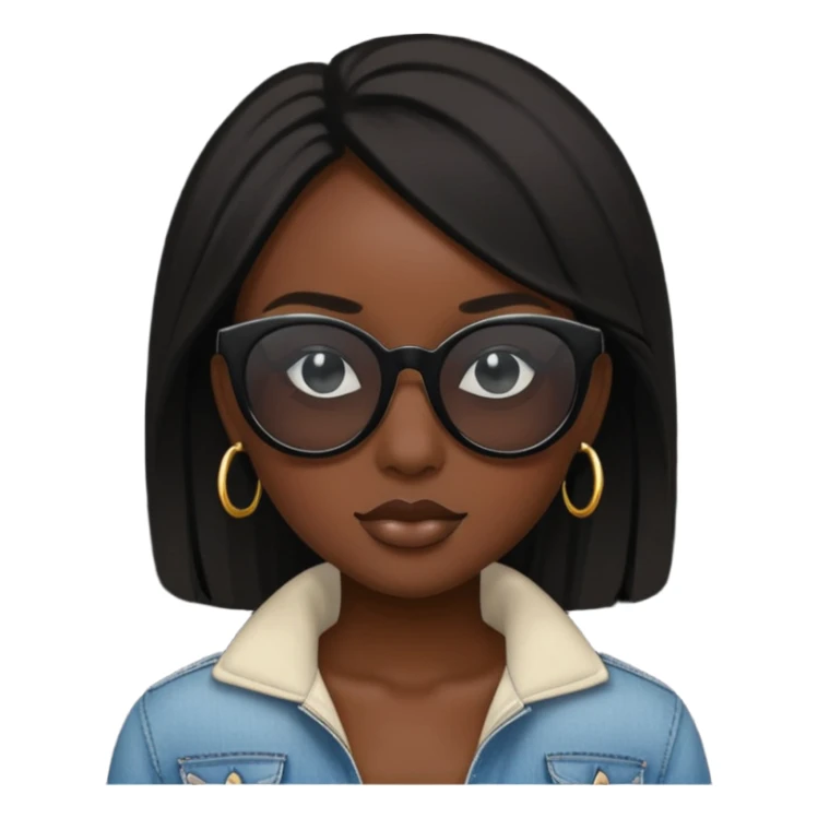 rihanah wear black sun glasses sticker