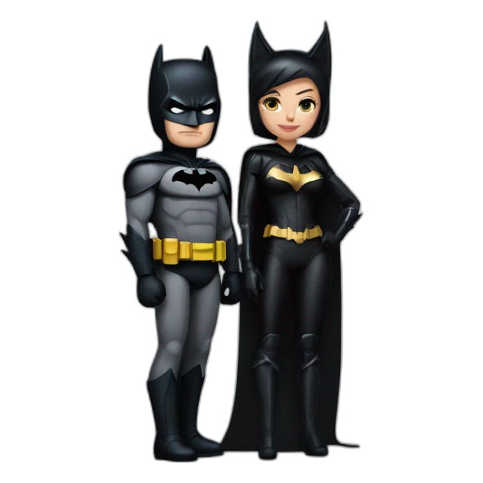 Batman and catwoman sticker