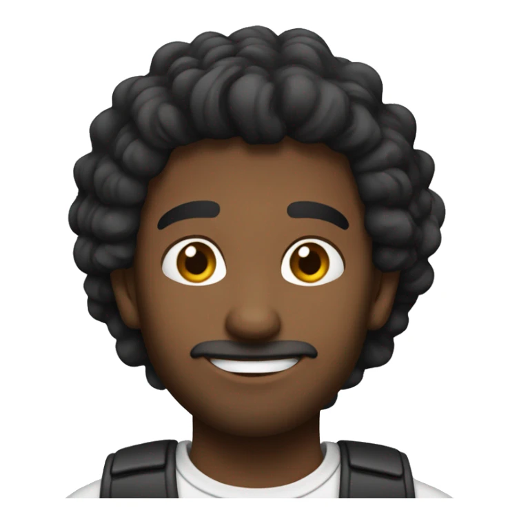 chico moreno con el pelo negro  sticker