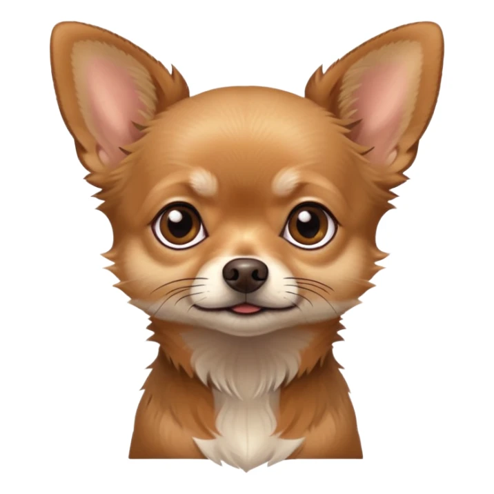 Scruffy brown chihuahua  sticker
