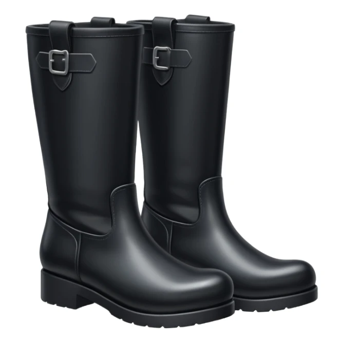 A pair of black boots sticker