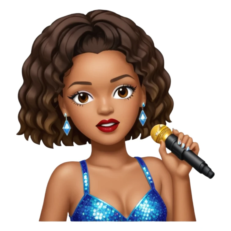 Rihanna singing sticker