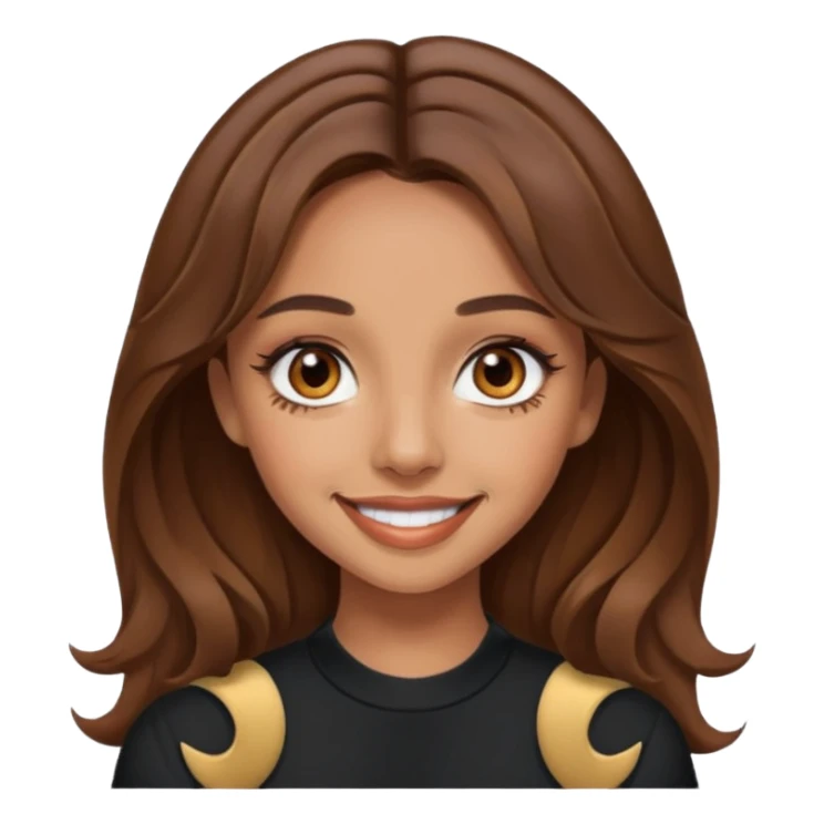 Jade Thirlwall brown eyes, brown hair sticker