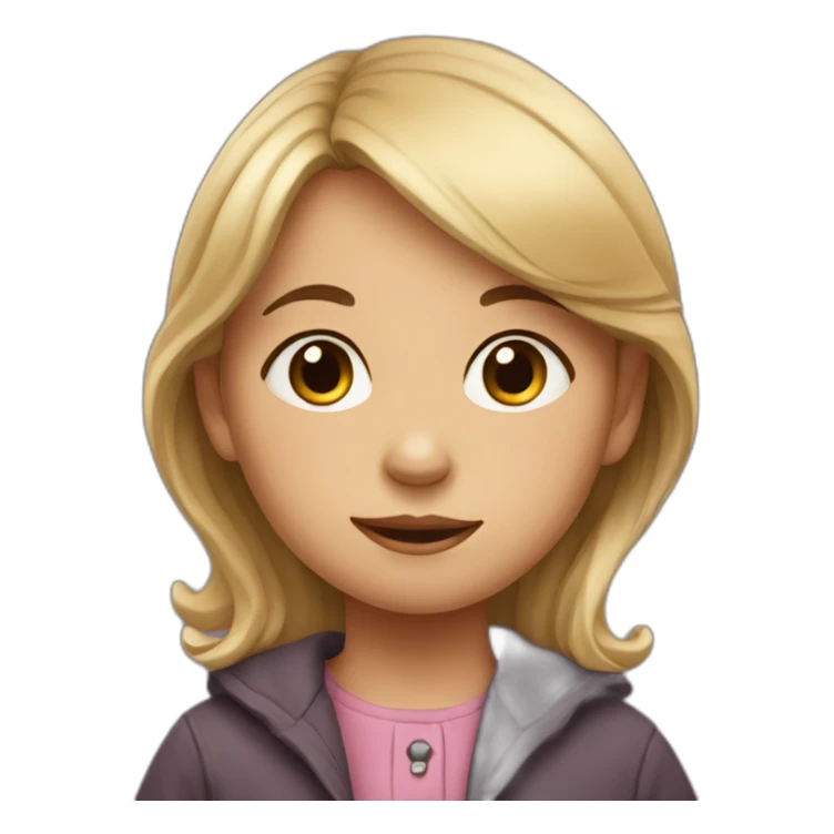 little orphin girl sticker