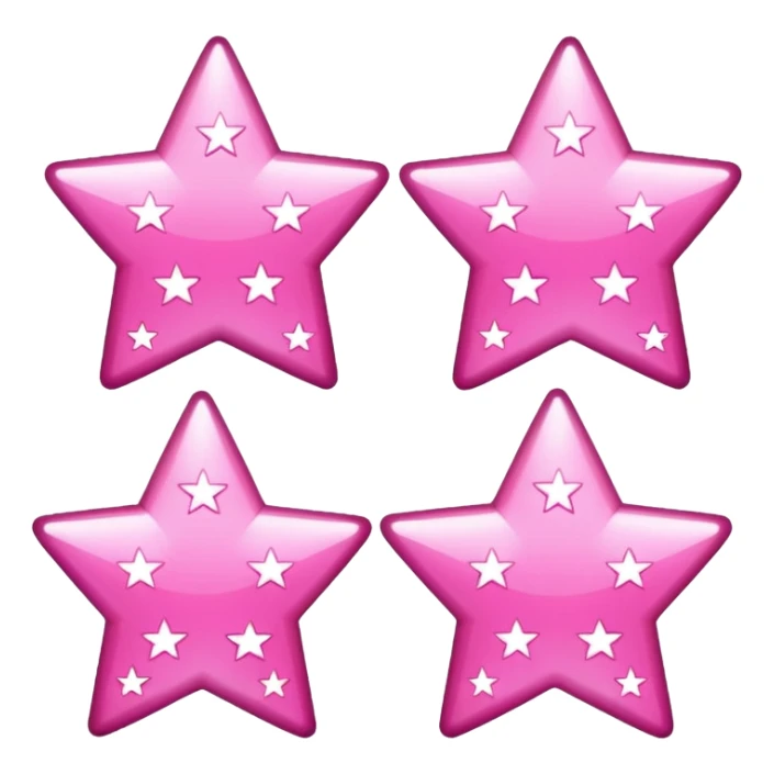 3 stars 2D how that but pink “✨» sticker
