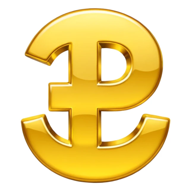 gold Chinese yuan sign emoji sticker