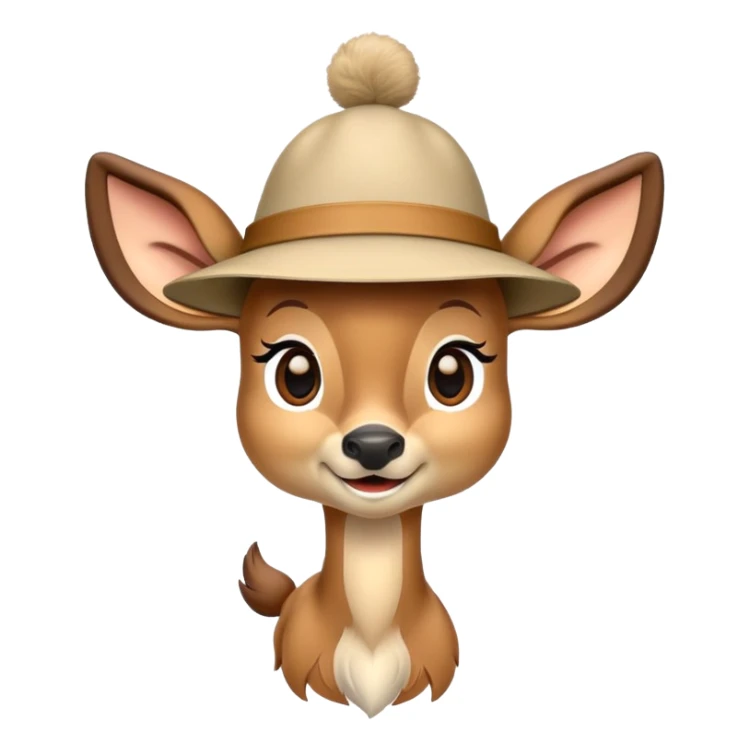 Un Bambi avec un accessoire de camp de jour sticker