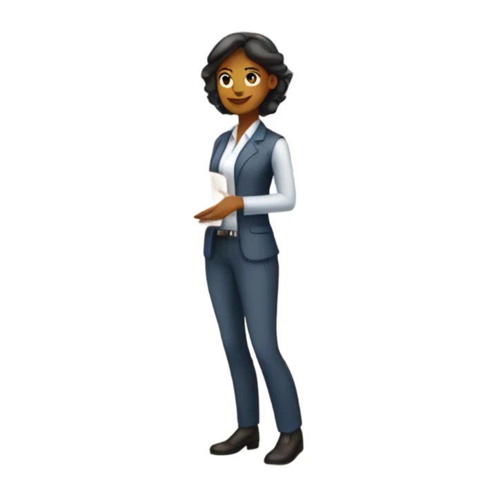 logistician woman in the warehouse sticker