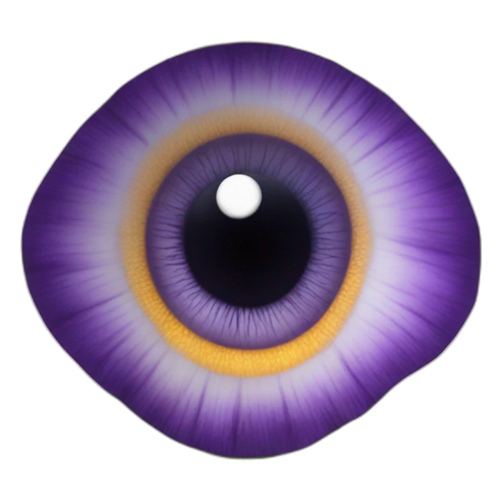 majestic godly violet iris eyeball serious intense symmetrical knowledgable sticker