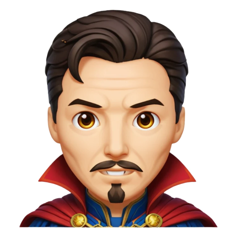 Create Doctor strange Superhero Emoji face only sticker