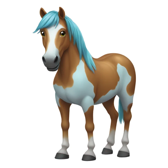 horse with painted toes sticker