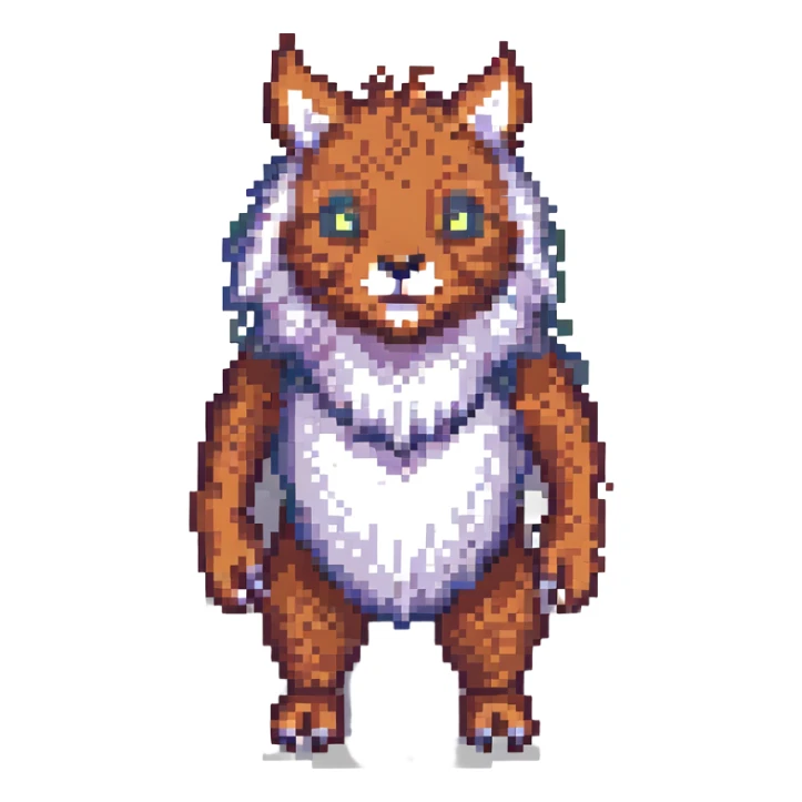 Neon Splash Fantasy Furry Animal Creature  sticker