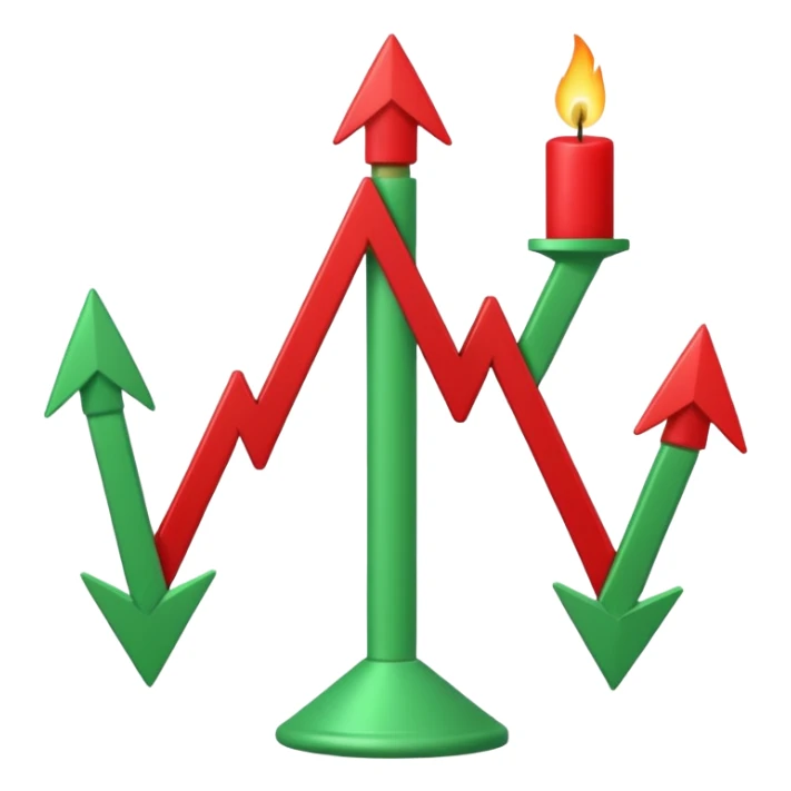 create an emoji  of trading candlestick movement sticker