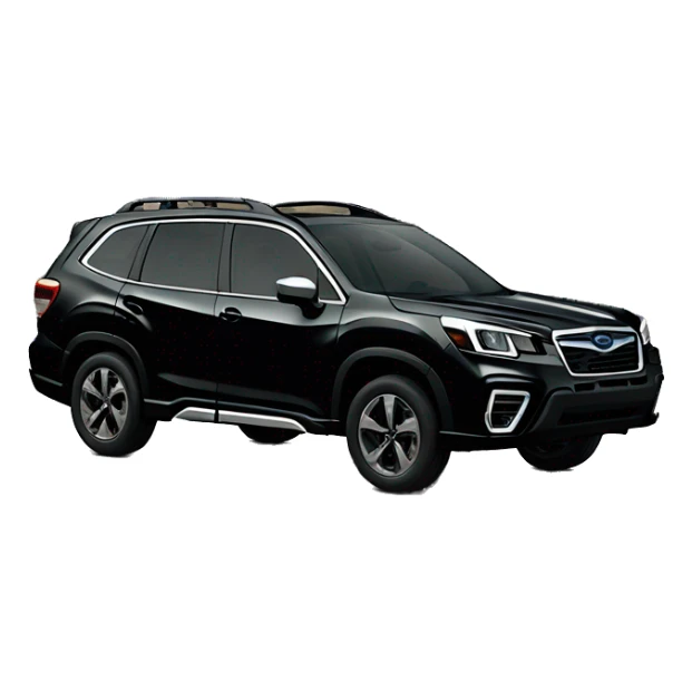 Black Subaru forester 2022 sport model black sticker