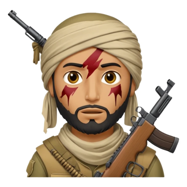 taliban soldier with gunshot wound to the head sticker