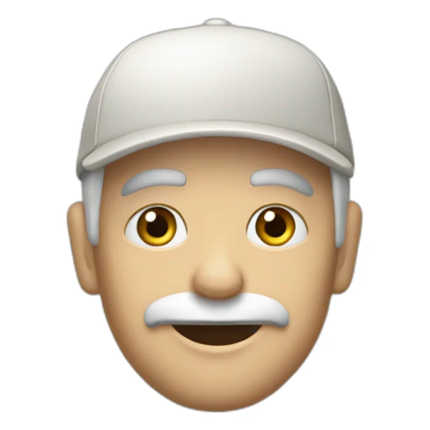 Un vieux sans moustache qui fait du golf sticker