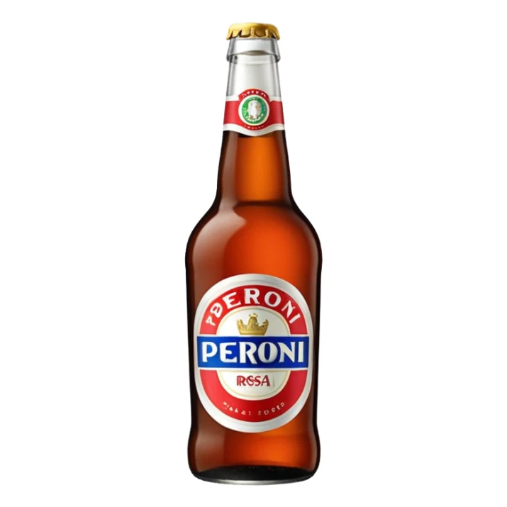 Birra Peroni rossa piccola in bottiglia da 33 cl
 sticker
