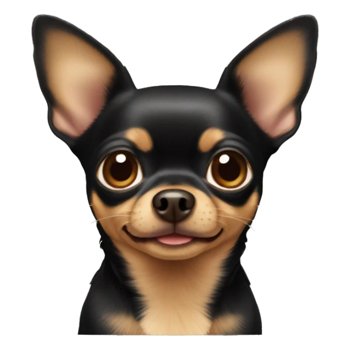 Black and brown chihuahua  sticker