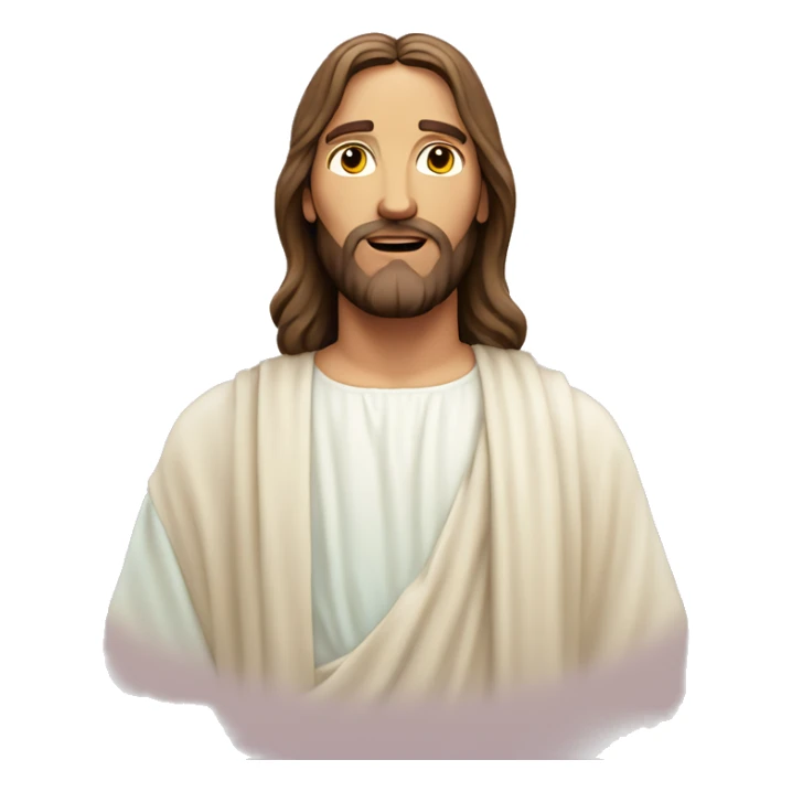 jesus christ in pastel colors sticker