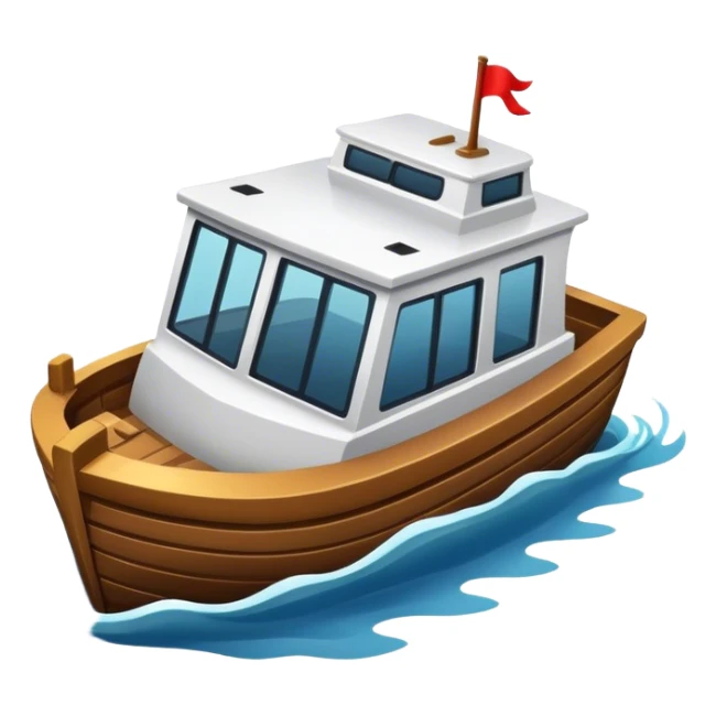 make me an emoji of a sinking boat sticker