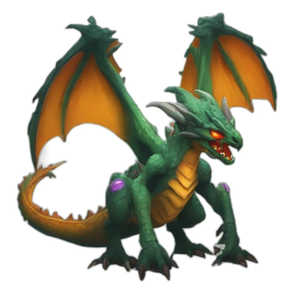 alien dragon monster scifi roguelike rpg style inspired by slay the spire digital art sticker