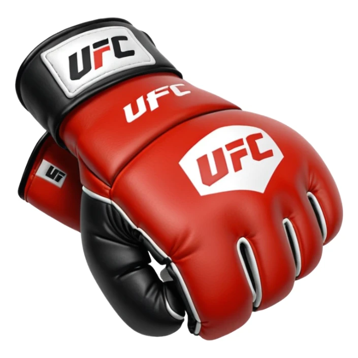 Black and white UFC mma Glove sticker